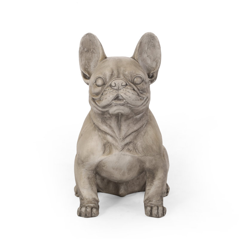 Freeport Park® Outdoor French Bulldog Garden Statue & Reviews Wayfair